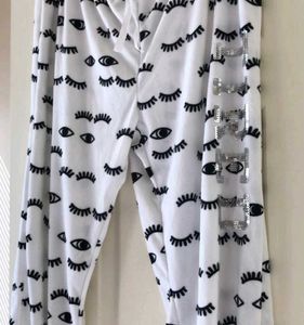 Woolen Eyelash Print Winter Bottomwear