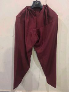 Maroon orange ombre suit patiala set