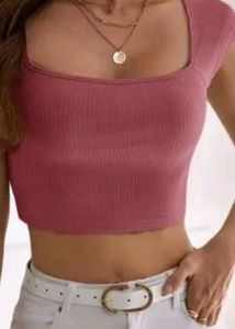Pink Crop Top