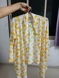 Black Sleeveless Top with Yellow Cover Up