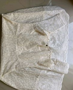 White Anarkali