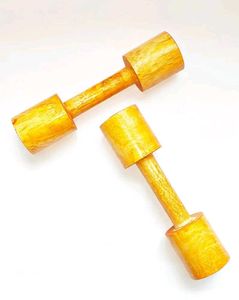 Wooden Dumbbell For P. T. / Exercise