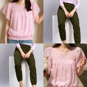 (size~L)Top +cargo pant 🌻