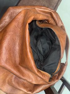 Brown Leather Hobo Bag