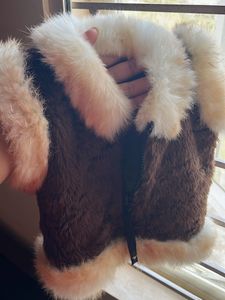 Beautiful Sleeveless Fur Coat For Kids