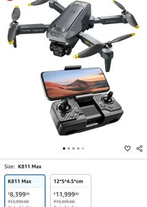 K811 Max Drone - Like New!