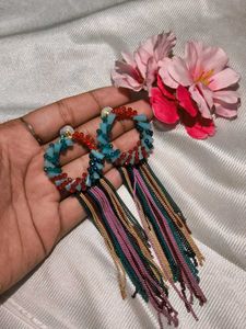 Beaded Tassel Earrings