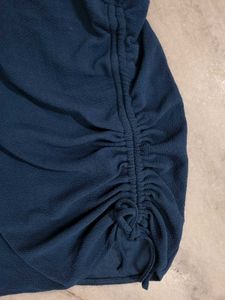 Blue Puff Sleeve Bodycon Dress