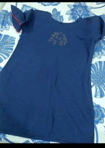 Navy Blue Kurti