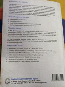 RD Sharma Mathematics Book For Class XI