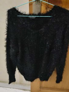 Fluffy Black Sweater