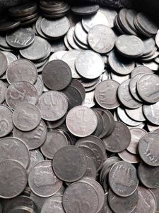 Vintage 25 Paise Coins - India