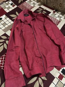 Burgundy Button-Down Shirt