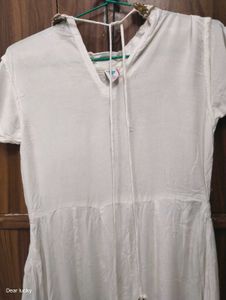 Elegant White Embroidered Dress
