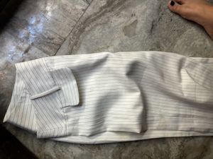 Bootcut White Trauser