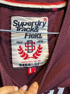 Superdry Burgundy Graphic T-Shirt – Size M