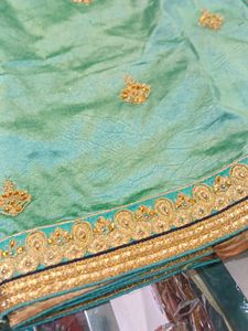 Elegant Sea Green Saree (Minor Issue)