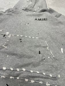 Amiri Grey Graphic Hoodie