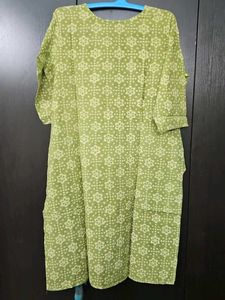 Elegant Green Printed Kurta