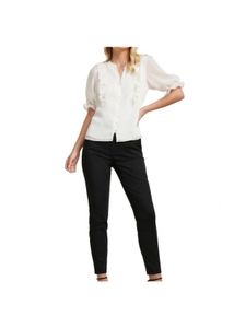 Forever New MAYATEXTUREDCHECK RUFFLEBLOUSE