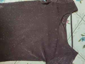 Price Drop Net Shimmery Top