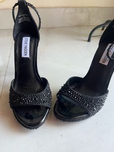 Steve Madden Black Embellished Heels
