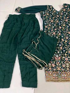 Heavy Kadai Suit With Plazzo And Chunni