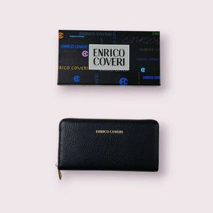 Enrico coveri Italian Brand Black Leather Wallet