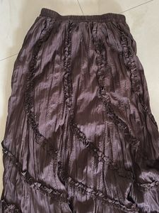 Long Skirt With Frills Design