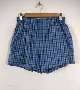 Marks & Spencer Blue Checkered Unisex Boxer