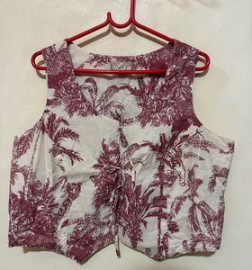 Tropical Print Vest Top (Westside)