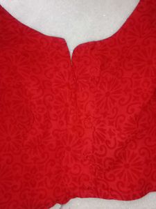 Red Slik Blouse ❣️