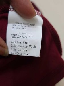 Burgundy Cross-Neck Maxi Dress