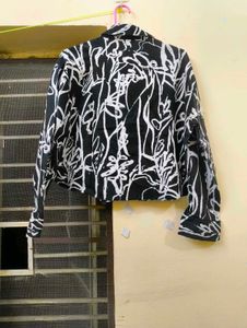Black &amp; White Patterned Shirt