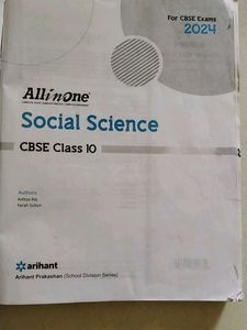 SOCIAL SCIENCE Arihant Class 10th All In One