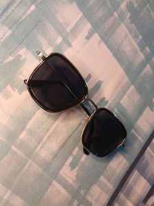 Brand New Stylish Sunglass black With Golden Color Metal Frame