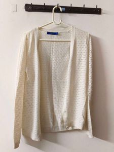 White Knit Cardigan
