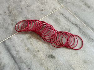 New Matte Pink Metal Bangles