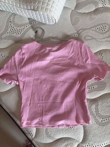 Pink Crop Top From H&amp;M