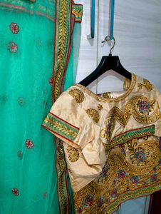 Gorgeous Lehenga Choli Set With Two Blouse