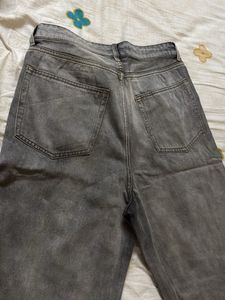 Grey Wash Mom Jeans