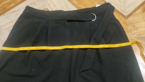 Belted Black Wide Leg Trouser Premium Quality ✨