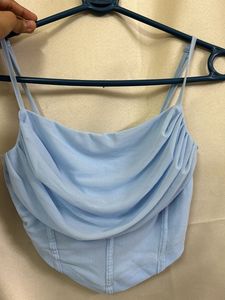Blue Corset Top