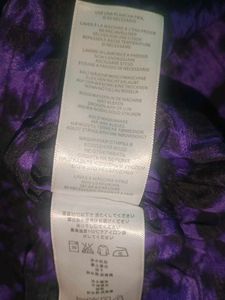 Michael Kors  peplum Purple Print Top
