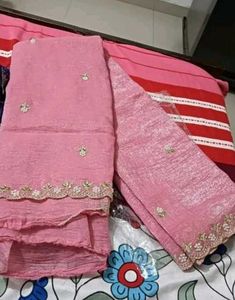 Pink saree