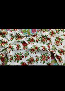 Floral Print Top with Bell Sleeves