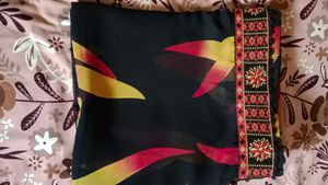 Elegant Floral Saree