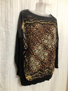 Black Printed Top