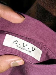 Elegant Purple Button-Down Shirt