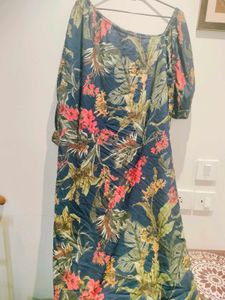 Floral Print Maxi Dress never used